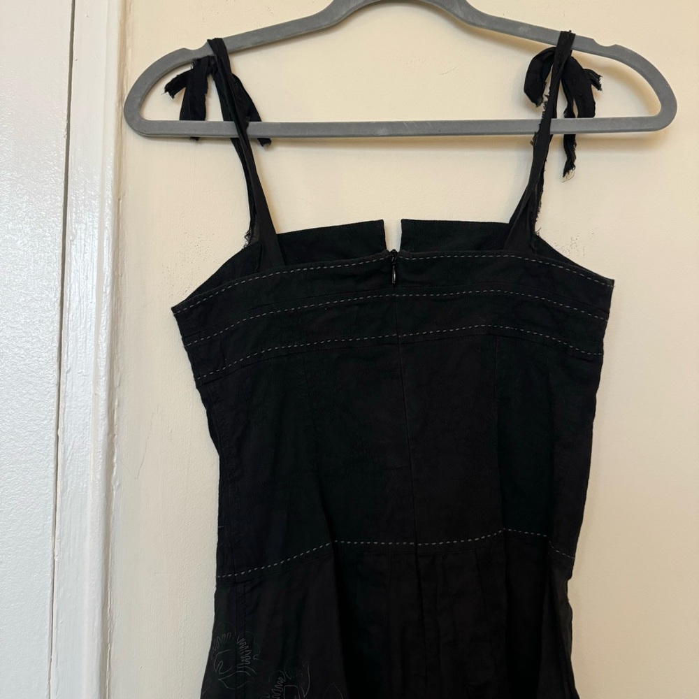 Rare Vintage Cop Copine Distressed & Embroidered Top with Contrast Stitching - Picture 6 of 7